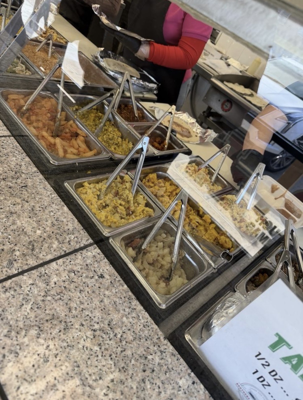Standard dine-in and takeout service at Brothers Taco House